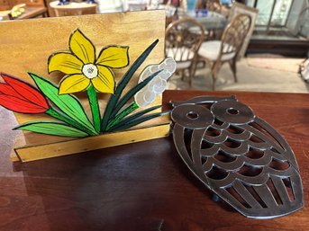 Napkin Holder And Trivet
