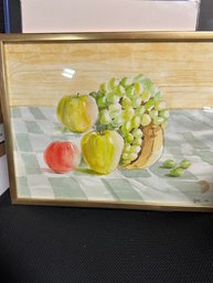 Fruit Watercolor. Signed.