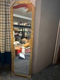 #52: Brand New Mirror, Gold Hexagon Pattern