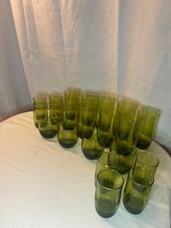 Lot 31: Vintage Green Glasses