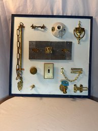 Lot #43: Homemade Montessori-style Busy Board (or Folk Art?)