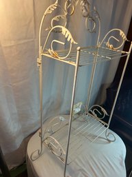 Lot 53: Rustic Metal Shelf / Foldable