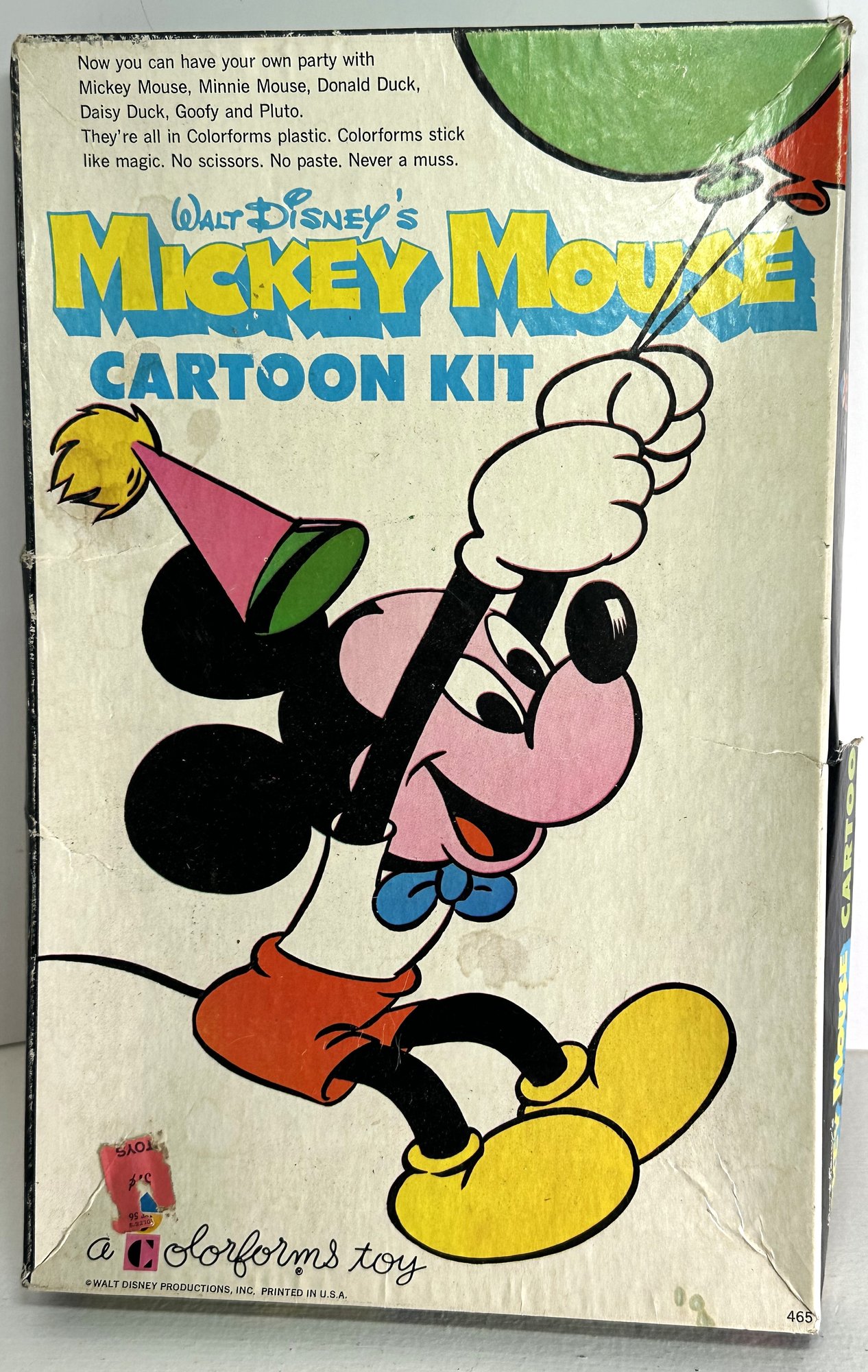 Vintage Walt Disney's Mickey Mouse Cartoon Kit Colorforms #3118 ...