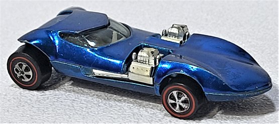 Vintage 1968 Redline Metallic Blue Twin Mill Hot Wheels