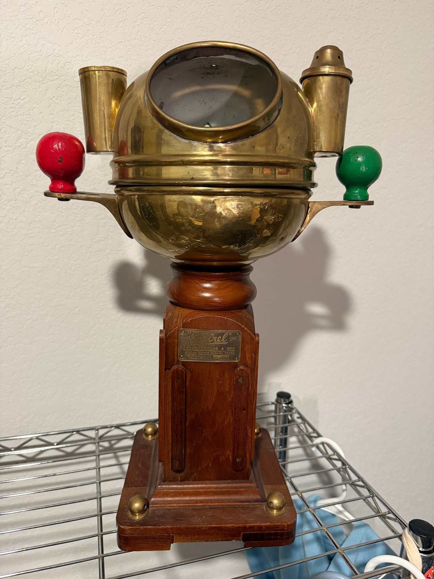 Antique Sestrel Nautical Binnacle With A Compass, Manufactured By Henry ...