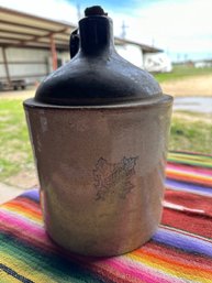 Western Stoneware Maple Leaf Jug