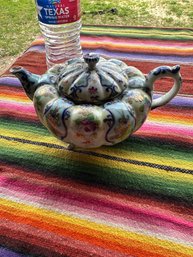 1870 To 1910 NPSK/Kato Shubei Of Japan Hand-Painted Porcelain Tea Pot