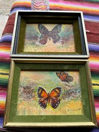 2 L Kincl 1969 Butterly Paintings