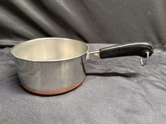 Revere Ware Stainless Steel And Copper Bottom Small Sauce Pot 1 Quart (no Lid)