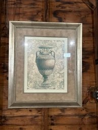 Beautiful Framed Large Wall Art With Urn/vase Neutral Colors 41' X 35'