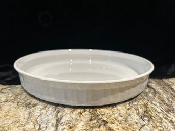 Vintage White French Corning Ware Round Pie Dish/casserole Dish
