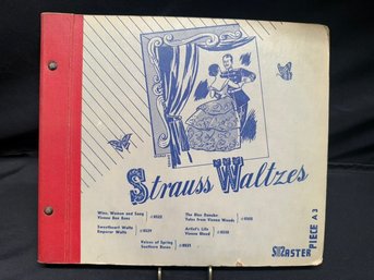 Rare Vintage Strauss Waltzes Record Book