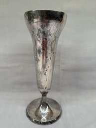 Sterling Silver Vintage 9' Trumpet Vase