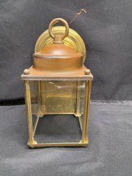 Vintage Solid Brass And Glass Wall Mount Sconce Light, For Indoor Or Outdoor Use