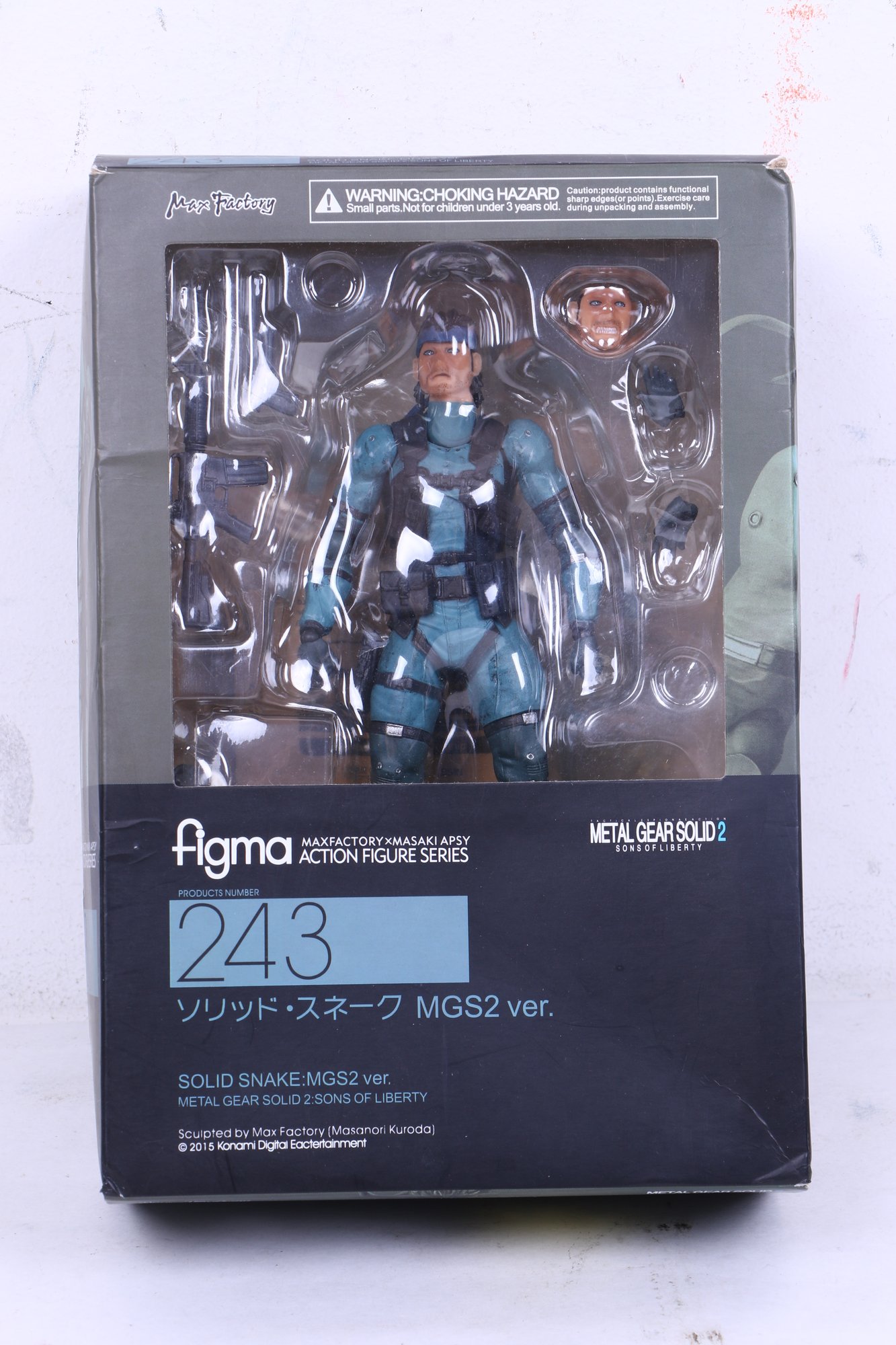 Figma Metal Gear Solid 2 Solid Snake # 243 New In Box #166990 