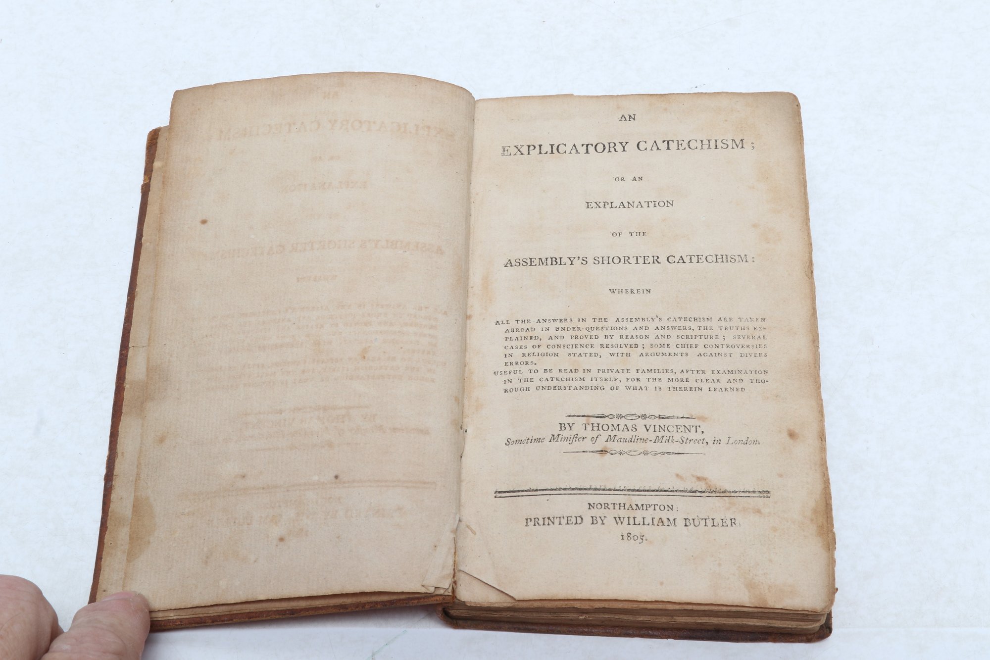1805 An Explicatory Catechism Or An Explanation Of The Assembly's ...