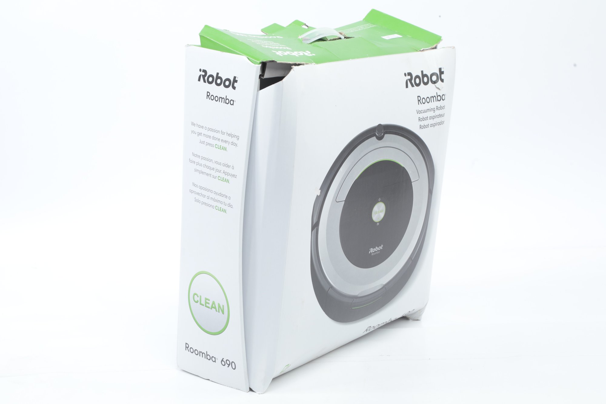 Roomba 690 Robot Vacuum In Box W/Charger, Instructions, Sensors ...