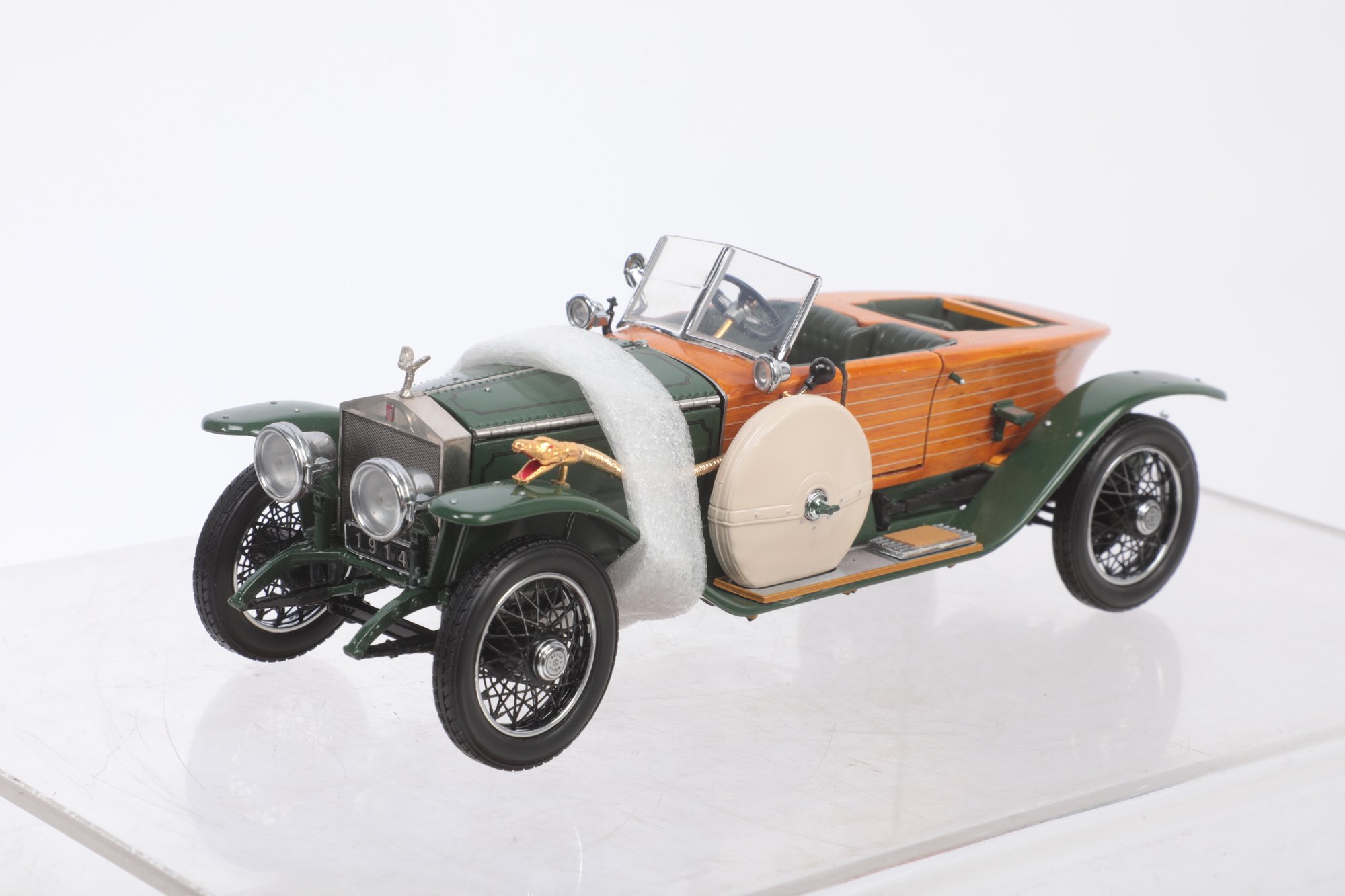 Miniature Franklin Mint 1/24 Rolls Royce Silver Ghost – Occasion, Sans Boîte