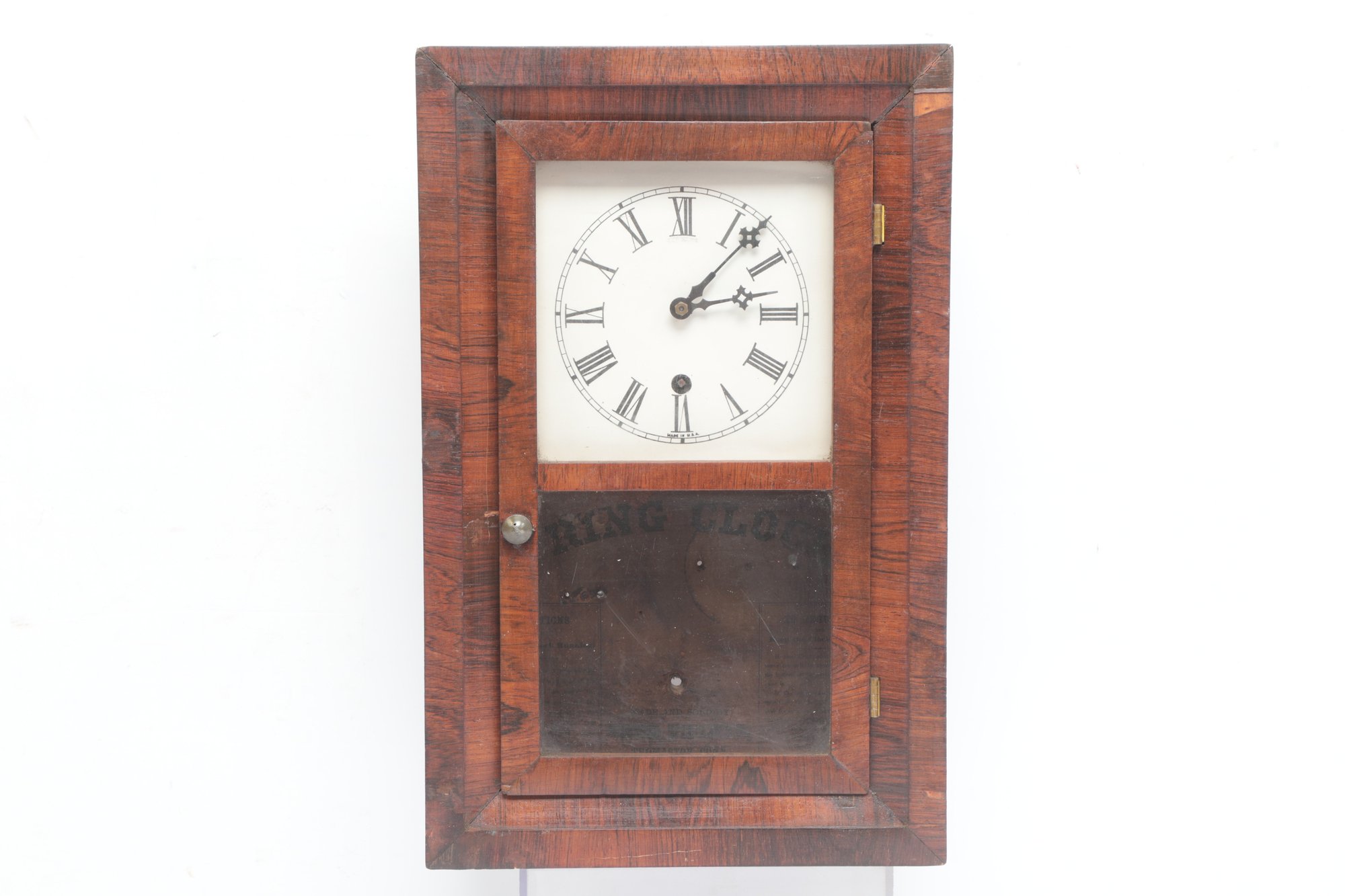 Antique Spring Clocks Wall Clock For Parts Or Repair #256688 ...