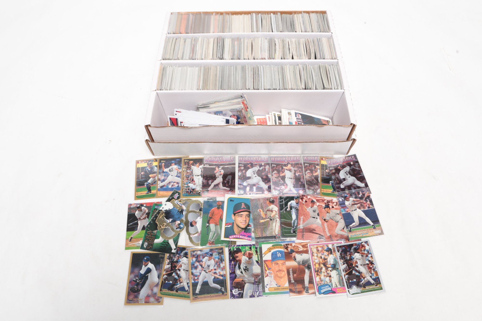 Three Rows Of A 4 Row Box Filled W/ Baseball Cards. #241782 ...
