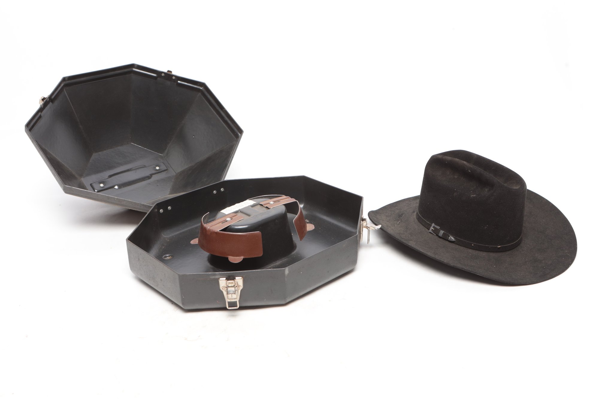 Resistol Long Oval Size 7.5 Black A1104 Sean Ryon Cowboy Hat  display picture 1