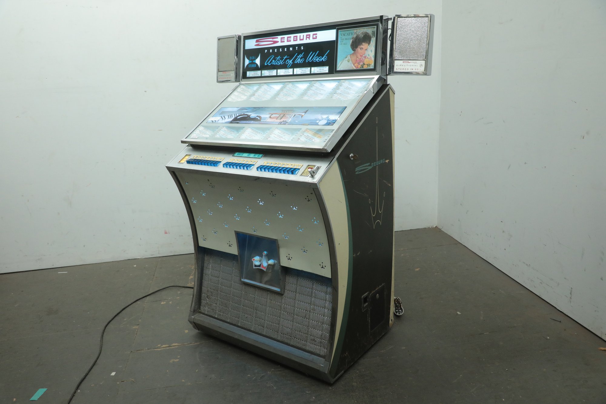 SEEBURG SELECT-O-MATIC 160 SELECTION ARTIST OF THE WEEK