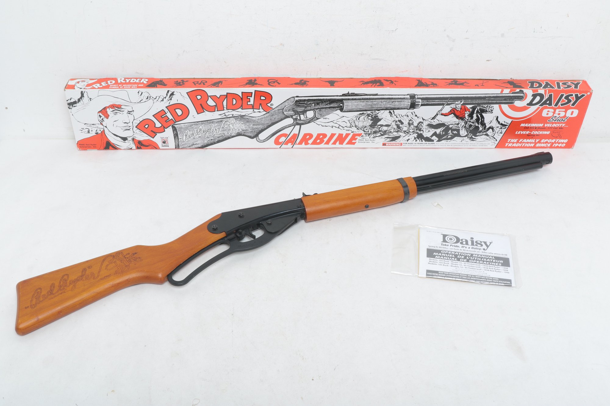 SRongmao 1940 Daisy Red Rider BB Gun Metal Sign 8x12
