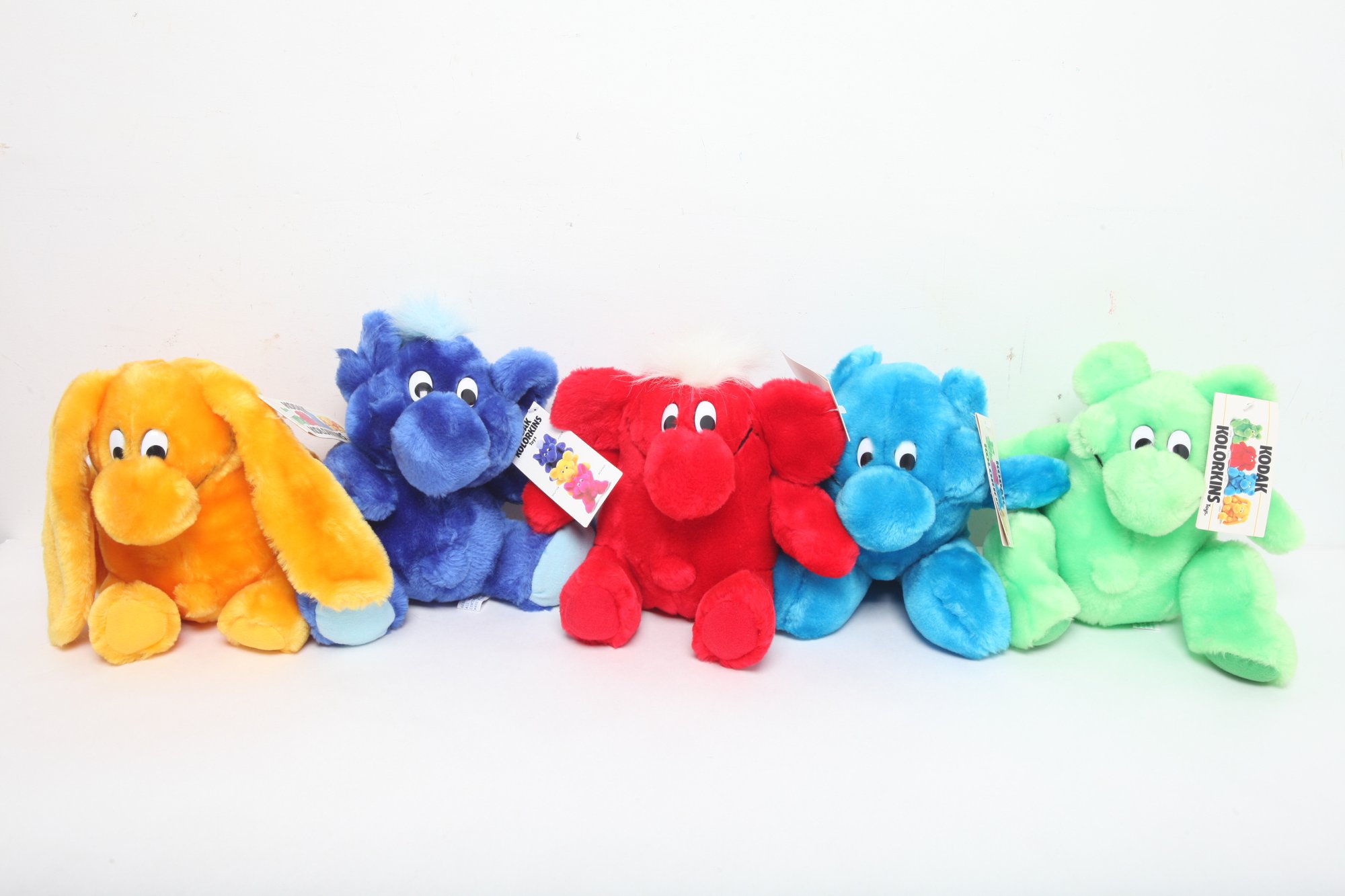 Vintage N.O.s. Kodak Kolorkins Stuffed Plushies #158229