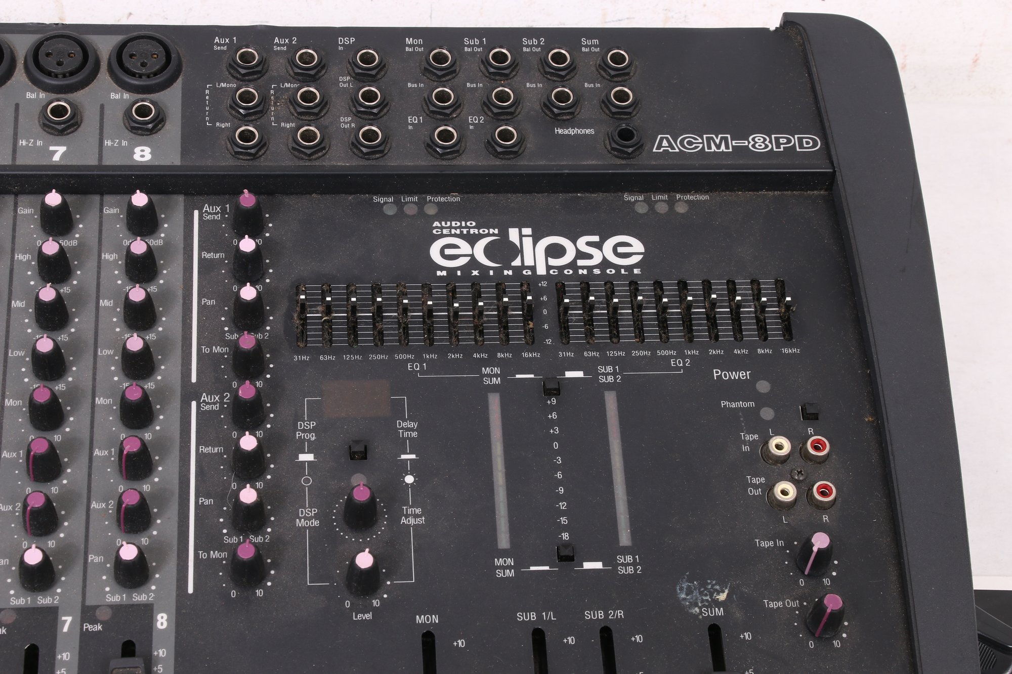 Audio Centron ECLIPSE ACM-8PD Sound Mixer Mixing Console #147567