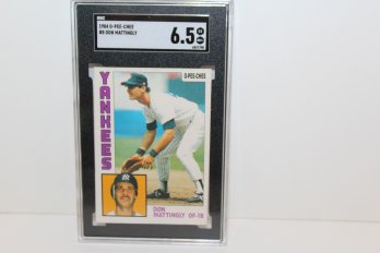 1984 Don Mattingly Rookie Card - More Rare O-Pee-Chee Card SGC 6.5.
