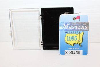 Rare Hard To Find 1995 Masters Pass - 1 Year Of Tiger Woods As An Amateur