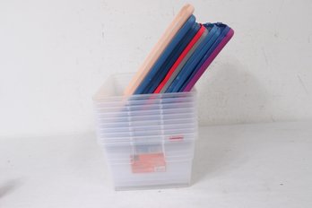 Lot Of 10  -16 Qt Plastic Bins