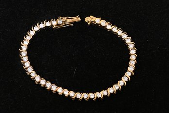 7.5' Vintage Sterling Silver Women's Tennis Bracelet