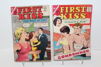 2 Collectible Charlton Romance Comics, First Kiss #39, #40 1964-1965 Silver Age, Very Collectible Genre!