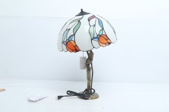 New: Italian Made Tiffany Style Art Nouveau Lamp & Shade 'Collezione Giotto' PE90003