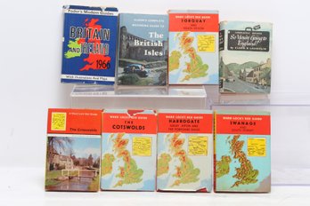 Vintage Red Guide Travel Book Collection - Britain & Ireland Tourism Guides