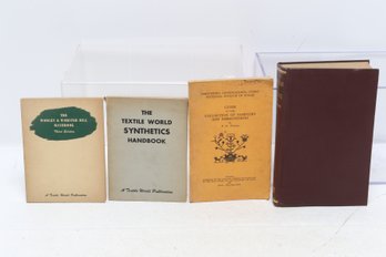 4 Vintage Textile Industry Reference Books From Wales National Museum And Textile World