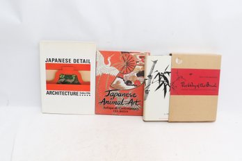 JAPANESE AND ASIAN ART BOOKS, 1962-1989, Architecture, Painting, Four Volumes