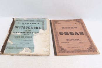 MUSIC INSTRUCTION MANUALS, C. 1840-1860, Piano Forte, Organ School, New York, 2v