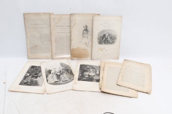 AMERICAN PERIODICALS AND PLATES, 1846-1847, GRAHAMS, COLUMBIAN, PRINTS