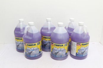6 One Gallon Rain X De-Icer  Windshield Washer Fluid