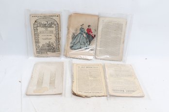 PETERSONS LADIES NATIONAL MAGAZINE, 1866-1871, Fashion Plates, Engravings