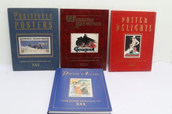 POSTERS 4 Illustrated Reference Books Hardcover