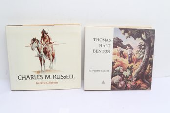WESTERN AMERICANA ART Chas. Russell & Thomas Hart Benson 2 Books