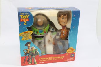 DisneyPixar Toy Story 2 Interactive Buddies Buzz Lightyear And Woody Set