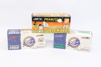 3 NASCAR Die-Cast Cars  Tony Stewart #20 & Bobby Labonte #18  Action Racing Collectables