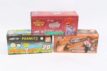 Lot Of 3 NASCAR Die-Cast Cars Tony Stewart #20 & Bobby Labonte #18 ARC Themed Editions