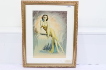 1950s Billy Devors Signed Calendar Salesman Sample Lithograph