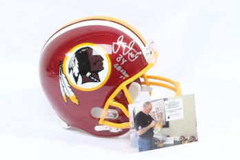 Joe Jacoby Autographed Washington Redskins Full-Size Football Helmet With Photo Guarantee
