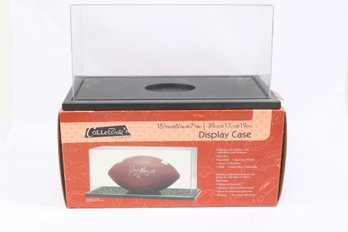 Collectors Museum Football Display Case With Black Base